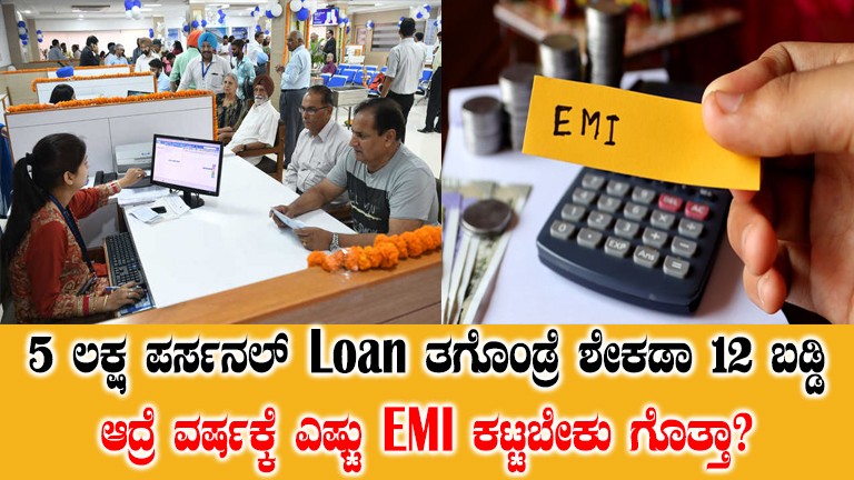 Karnataka Personal Loan EMI Calculator: ₹5 Lakh EMI Breakdown